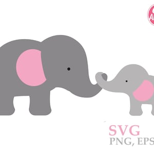 Bebê elefante svg mamãe, irmã, amor de elefante, amendoim, arquivo de corte em camadas, cricut, clip art, sublimação, transferência de imagem, família, abraço