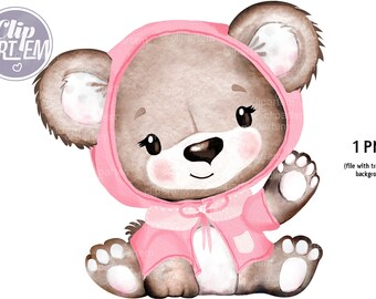 PNG or JPG Files for Printing Super Fashion Teddy Bear Cub 