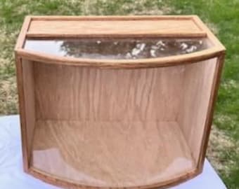 Beveled Front Diorama / Room Box — Unfinished or Stained