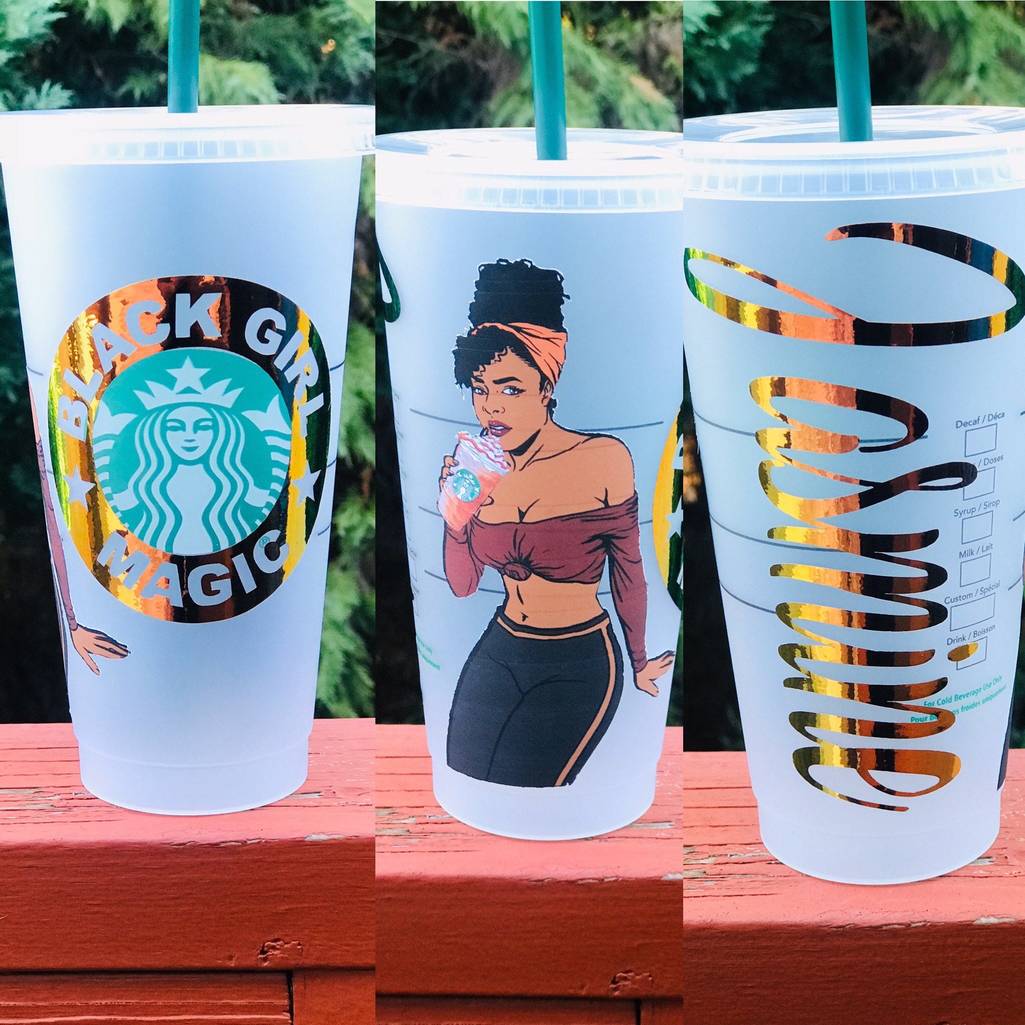 Custom Girl Starbucks Cup, Personalized Tumbler Cup With Name