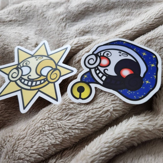 FNAF:SB Sun and Moon Animatronic Stickers -  Israel