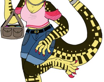 Furry Anthro Original Character Adopt snake