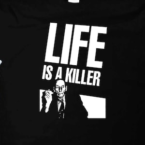 WILLIAM BURROUGHS Life is a KILLER Shirt book industrial kurt vonnegut Charles Bukowski Hunter S Thompson Chuck Palahniuk throbbing gristle