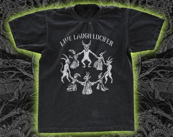 Live Laugh Lucifer - Classic Tee - Night Channels