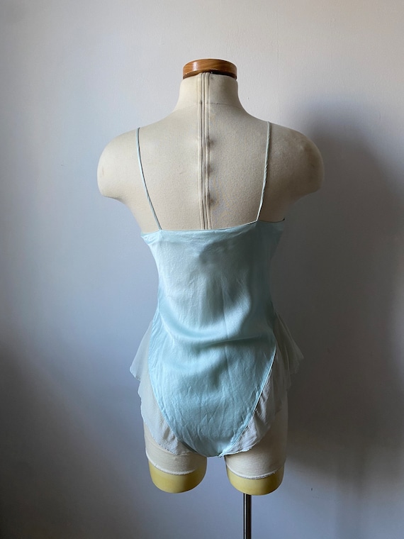 Vintage Silk Teddy in Light Blue - image 4