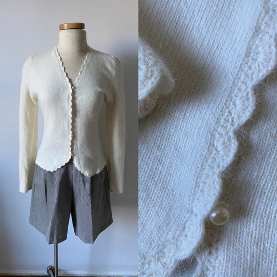 Mohair Pearl Cardigan