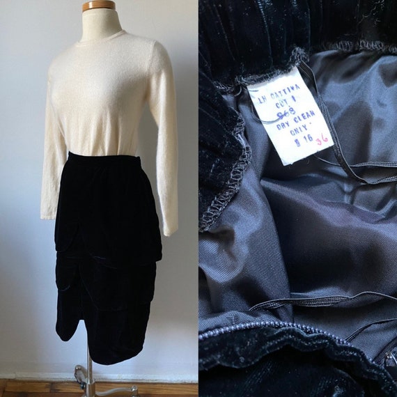 50s Velvet Skirt
