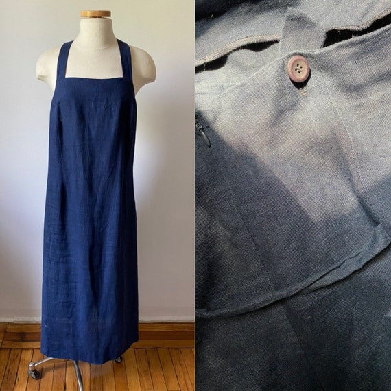 Linen Apron Dress | extended size