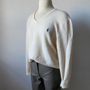 Cream Polo Ralph Lauren Lambswool Sweater image 2