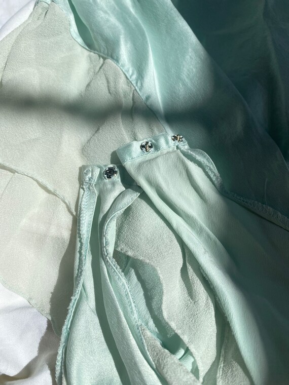 Vintage Silk Teddy in Light Blue - image 7