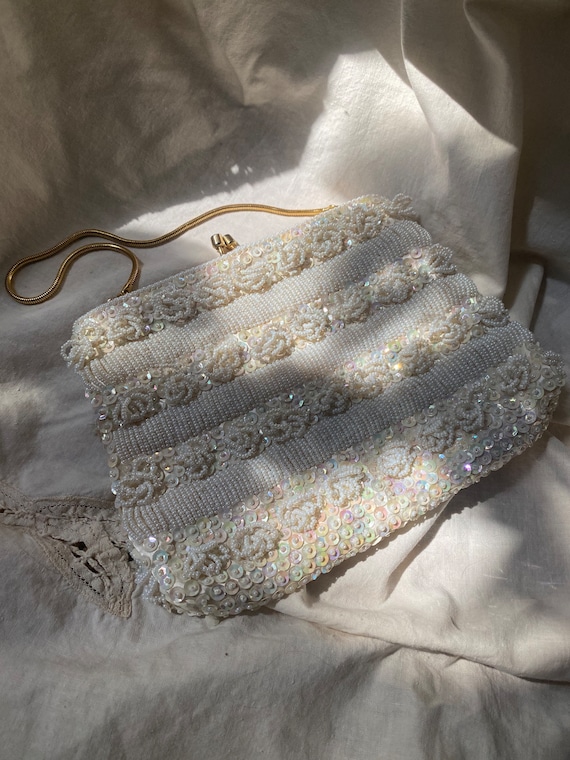 Sparkly Iridescent Beaded Purse