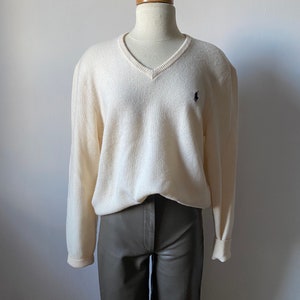 Cream Polo Ralph Lauren Lambswool Sweater image 3