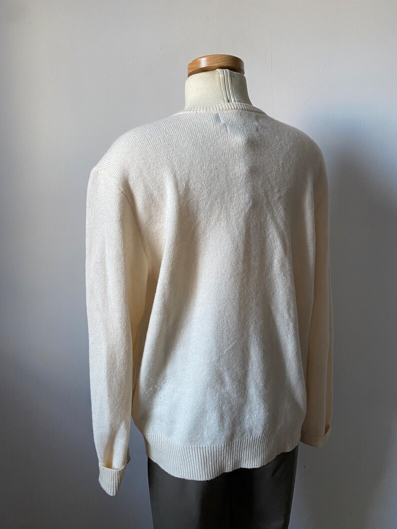 Cream Polo Ralph Lauren Lambswool Sweater image 6