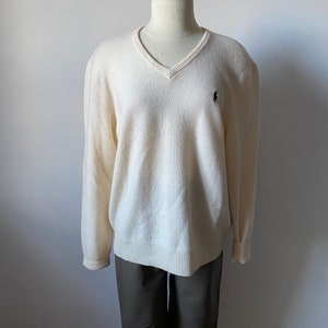 Cream Polo Ralph Lauren Lambswool Sweater image 4