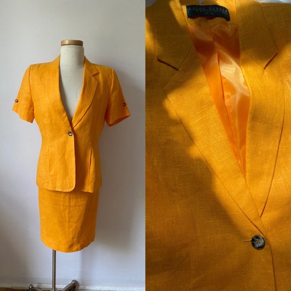 Tangerine skirt set