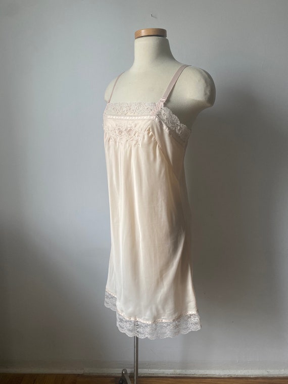 Light Pink Satin Slip Dress - image 3