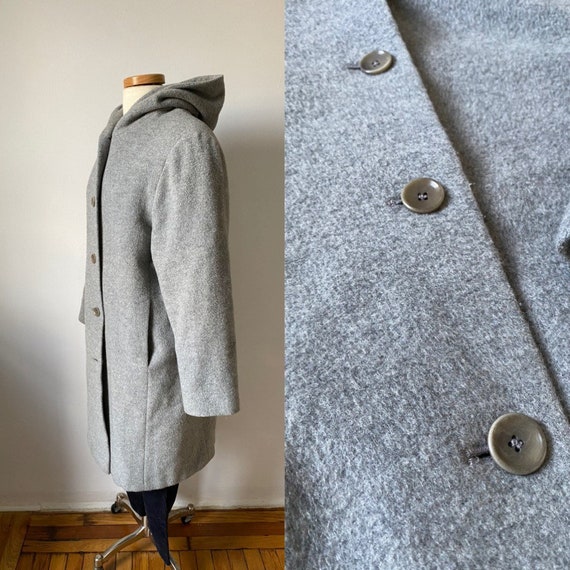 Mohair Hooded Coat