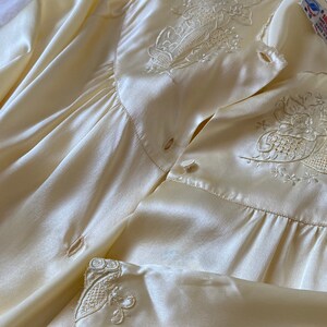 Embroidered Silk Night Jacket image 9