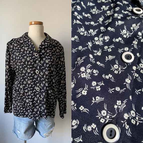 Floral chore jacket
