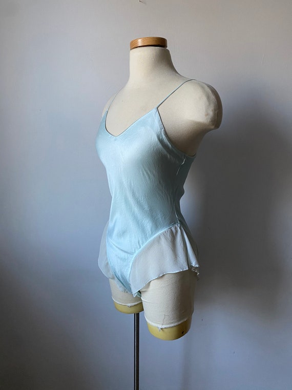 Vintage Silk Teddy in Light Blue - image 3