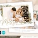 Christmas Card Template 5x7,photo card, canva/photoshop card template, Holiday card template for photographers,Happy Holiday card, et53 cm03 