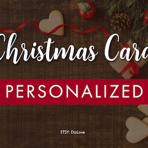 Personalized Digital Christmas Card Tempalte from my shop