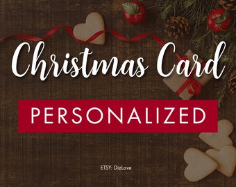 Personalized Digital Christmas Card Tempalte from my shop - SPECIAL LISTING