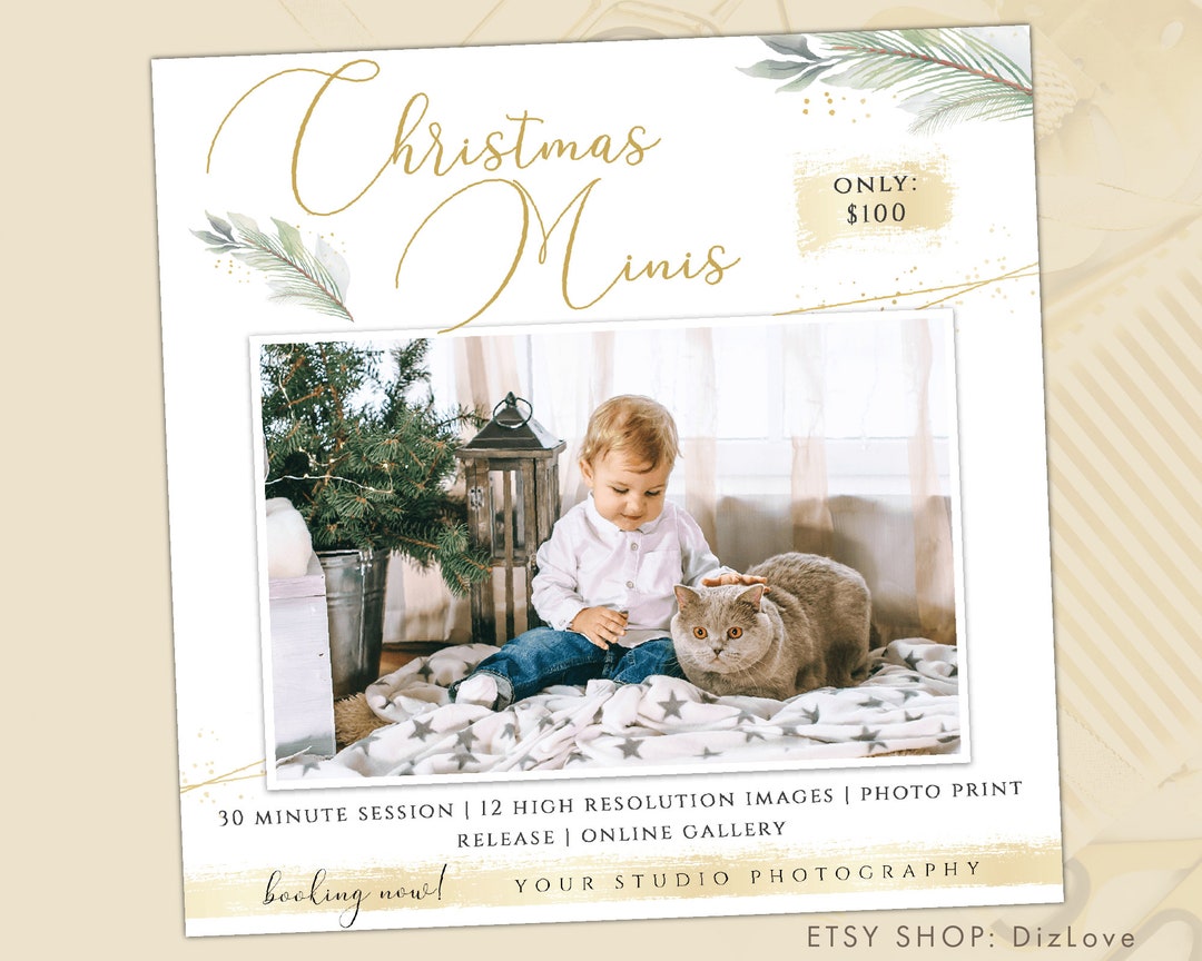Christmas Mini Session Template, Holiday Minis, Farm Tree Minis ...