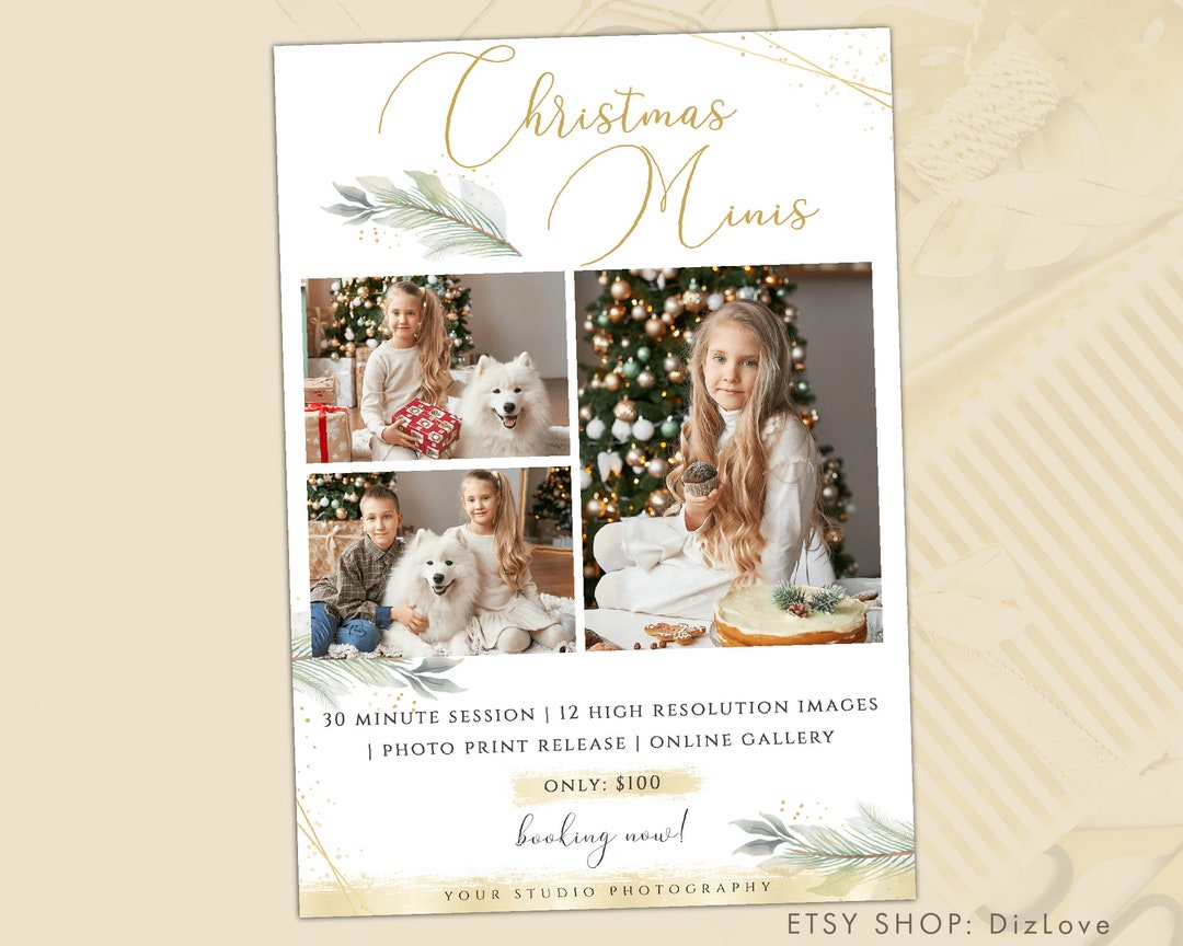 Christmas Mini Session Template, Holiday Minis, Farm Tree Minis ...