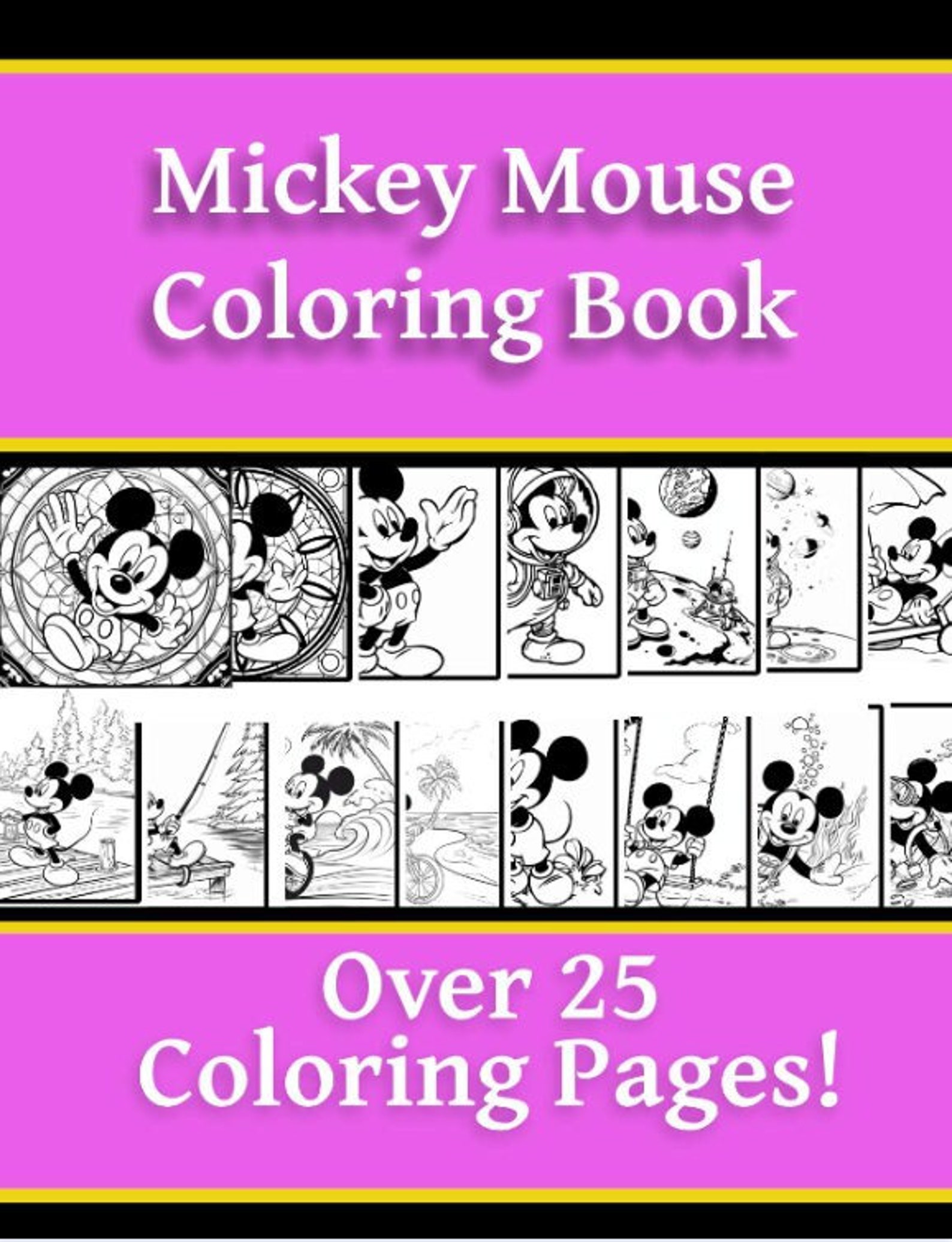 Mickey Mouse Coloring Book / Kids Coloring Pages / Printable Mickey