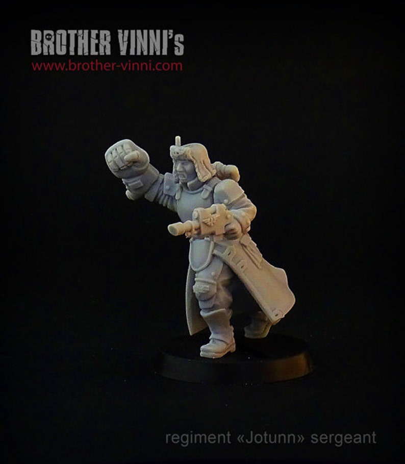 valhallans, warhammer 40k, 28mm miniature, warhammer 40k miniatures, astra militarum, imperial guard 40k, wargaming Jotun Sergeant