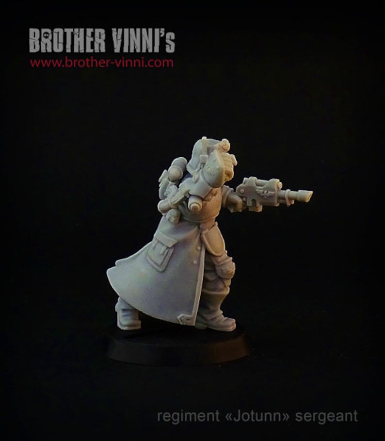 valhallans, warhammer 40k, 28mm miniature, warhammer 40k miniatures, astra militarum, imperial guard 40k, wargaming Jotun Sergeant