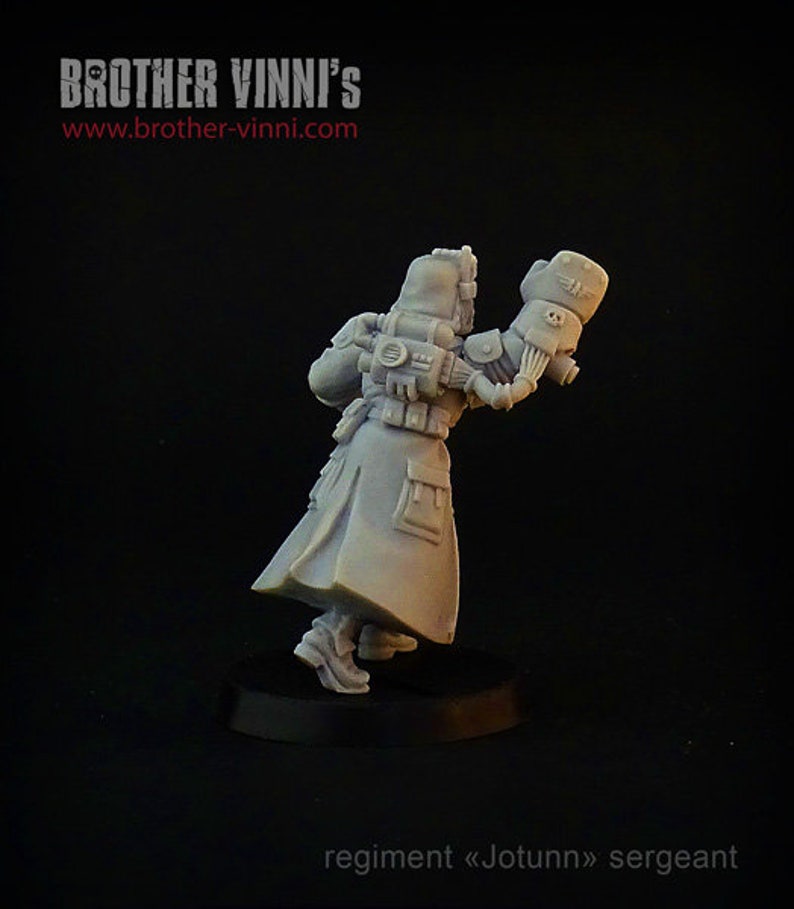 valhallans, warhammer 40k, 28mm miniature, warhammer 40k miniatures, astra militarum, imperial guard 40k, wargaming Jotun Sergeant