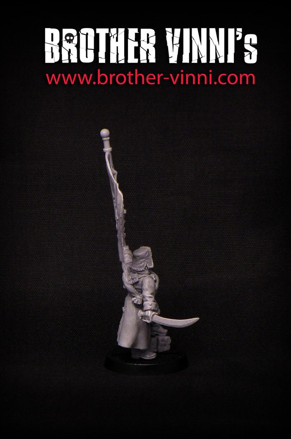 Valhallan Standard bearer warhammer 40k 28mm miniature Etsy