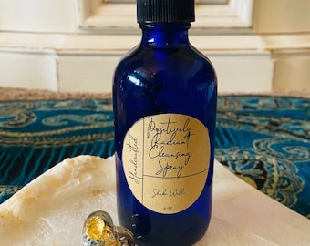 4 oz Aura Clearing Spray, Smudging Spray, ritual Spray, witchy spray, healing spray, Meditation Spray, energy cleansing spray