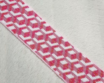 Geometric Cubes Peyote Bracelet