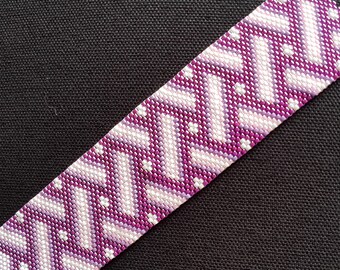 Weave Effect Peyote Stitch Bracelet