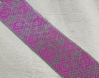 Fuchsia Hypnotising Peyote Bracelet