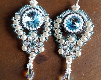 Pearl & Swarovski Crystal Earrings