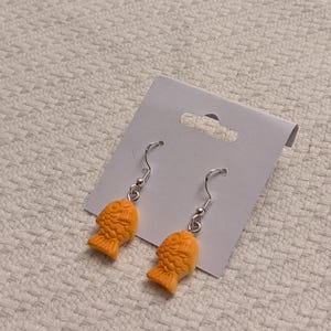 Handmade Taiyaki earrings Japanese fish accessories