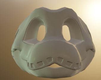 Python/Schlange 3D gedruckte Fursuit Headbase