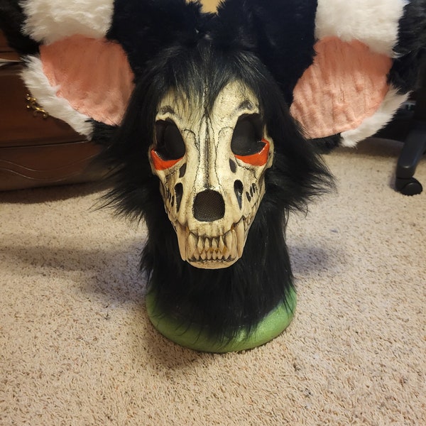 Skulldog fursuit head (with magnetic ears)