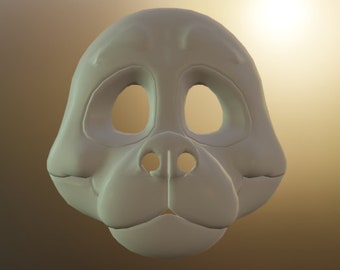 Hund 3D gedruckte Fursuit Headbase