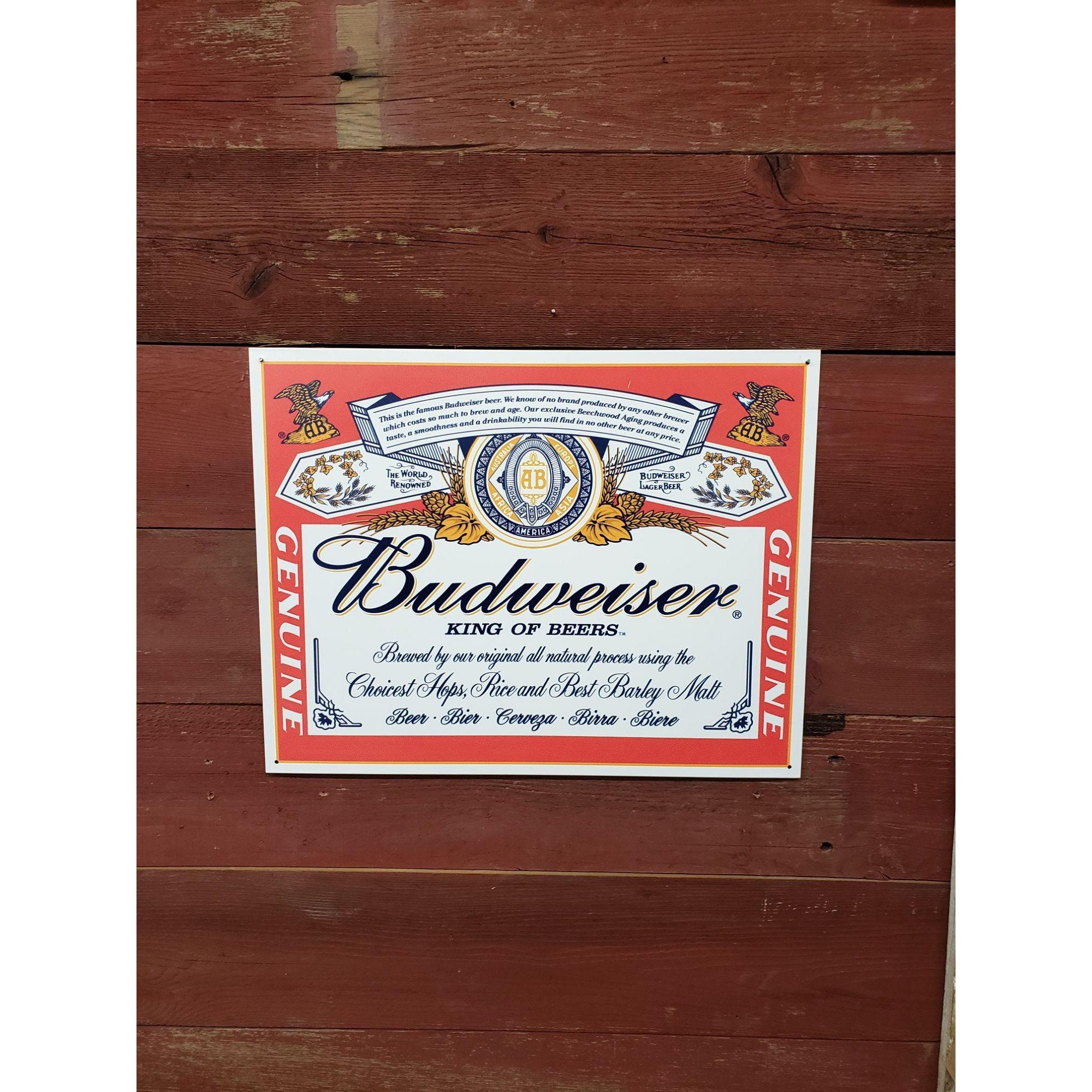 Vintage Budweiser Sign Value - ftaz8ya