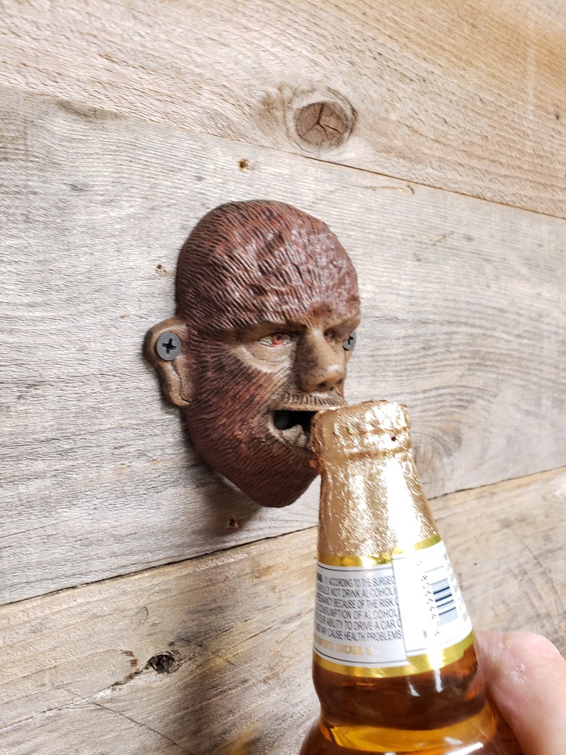 Werewolf Cast Iron Wall Mount Bottle Opener Antique Finish Etsy