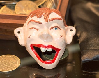 Howdy Doody Cast Iron Wall Mount Bottle Opener Antique Finish Craft Beer