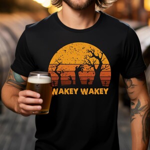 Retro Halloween Zombie T-Shirt: Funny Spooky Graphic Tee