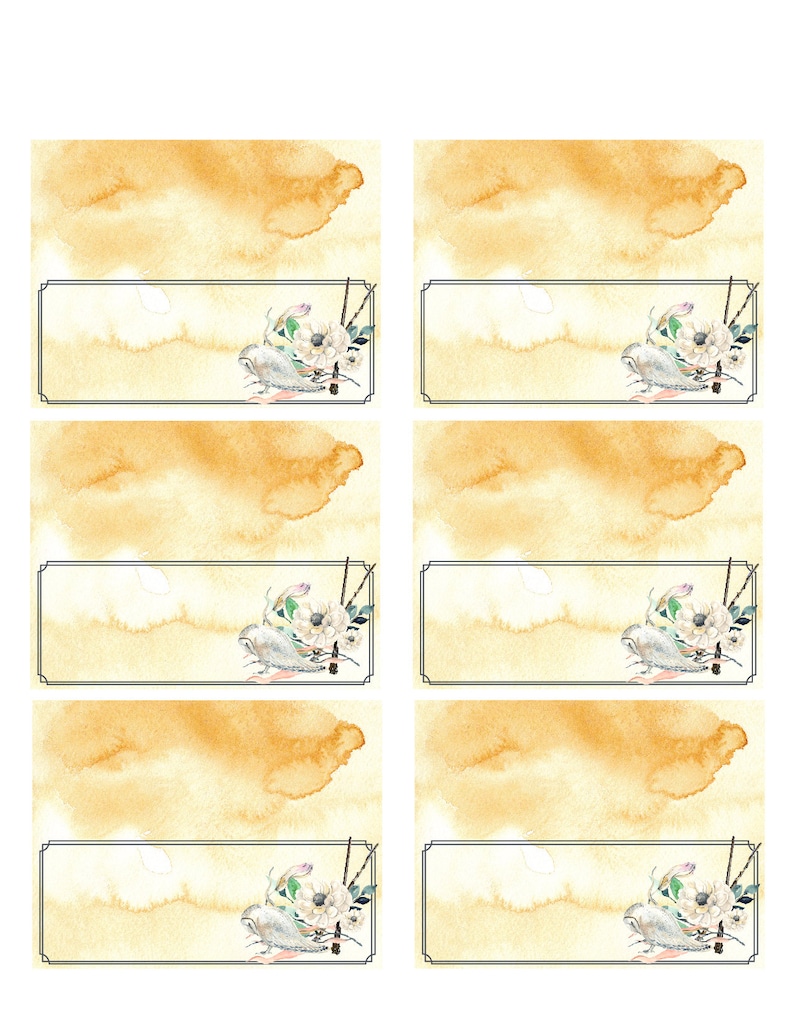 Instant Download Harry Potter Inspired Place Cards/Digital | Etsy