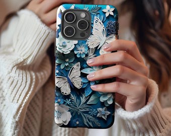 3D Schmetterling Handyhülle: Schützendes iPhone Samsung Pixel Cover