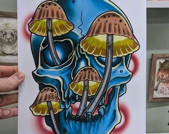 Tattoo uploaded by Brad Mrsny  Neo traditional psychedelic mushroom tattoo   Tattoodo